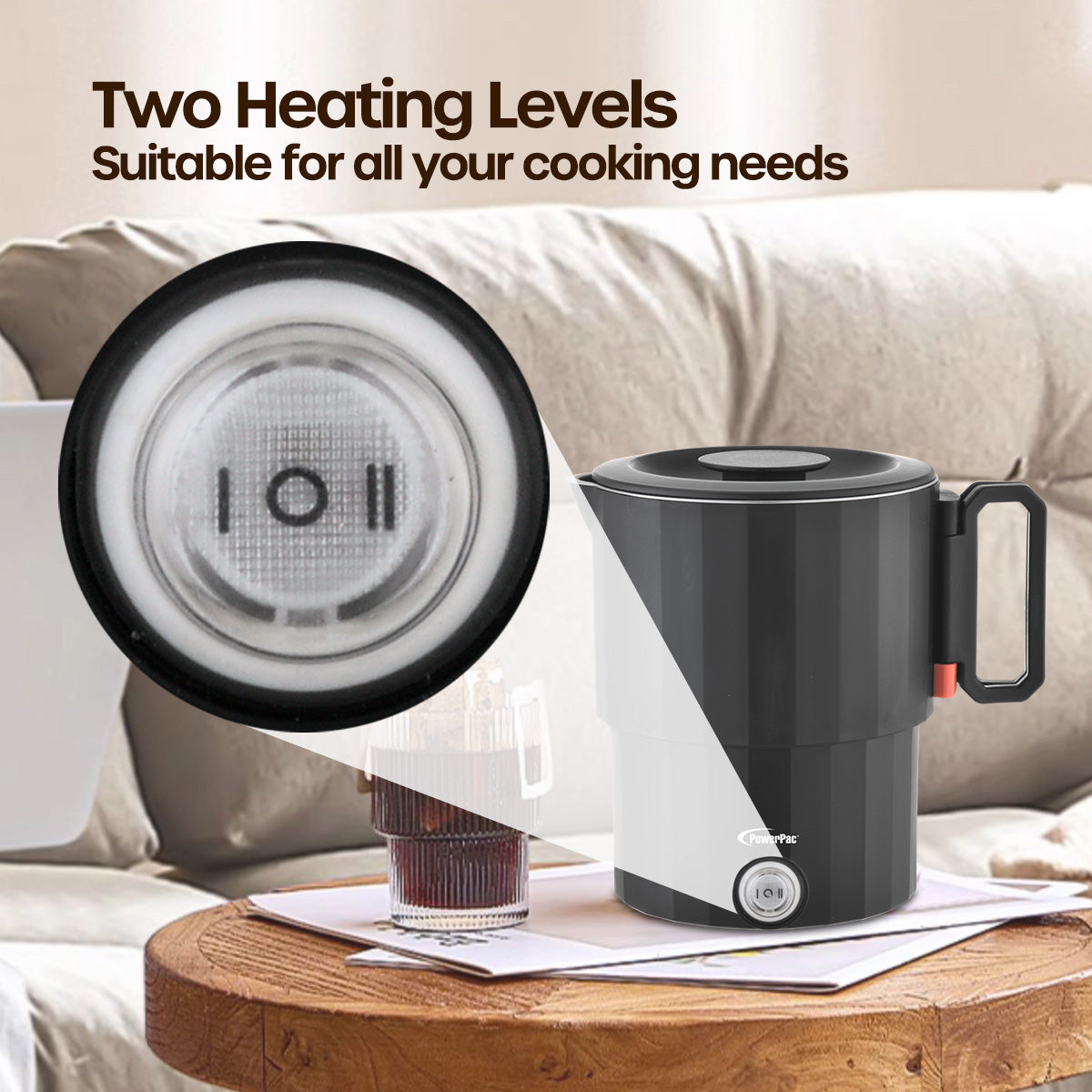 Travel Jug, Universal Kettle Jug, Travel Jug, Stainless Steel Multi Cooker, Foldable Jug, Kettle Jug (PPJ2025)