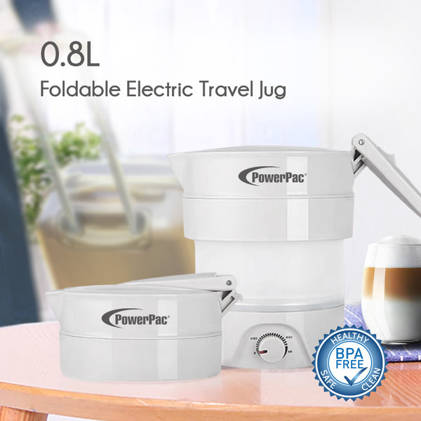 Travel Jug, Foldable Electric Jug, Portable Jug (PPJ2027) PowerPacSG