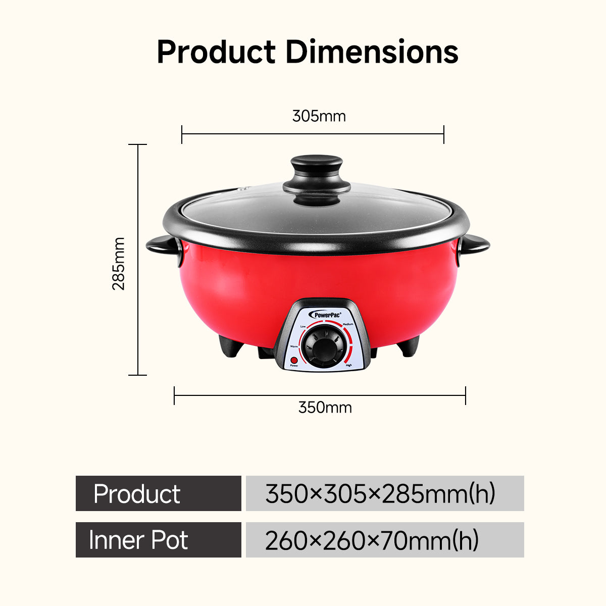 Steamboat & Multi Cooker 3.5L (PPMC282)