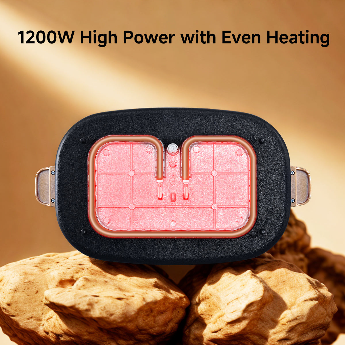 PowerPac Steamboat & Multi Cooker, Hot pot 4.5L with YuanYang Pot (PPMC768)