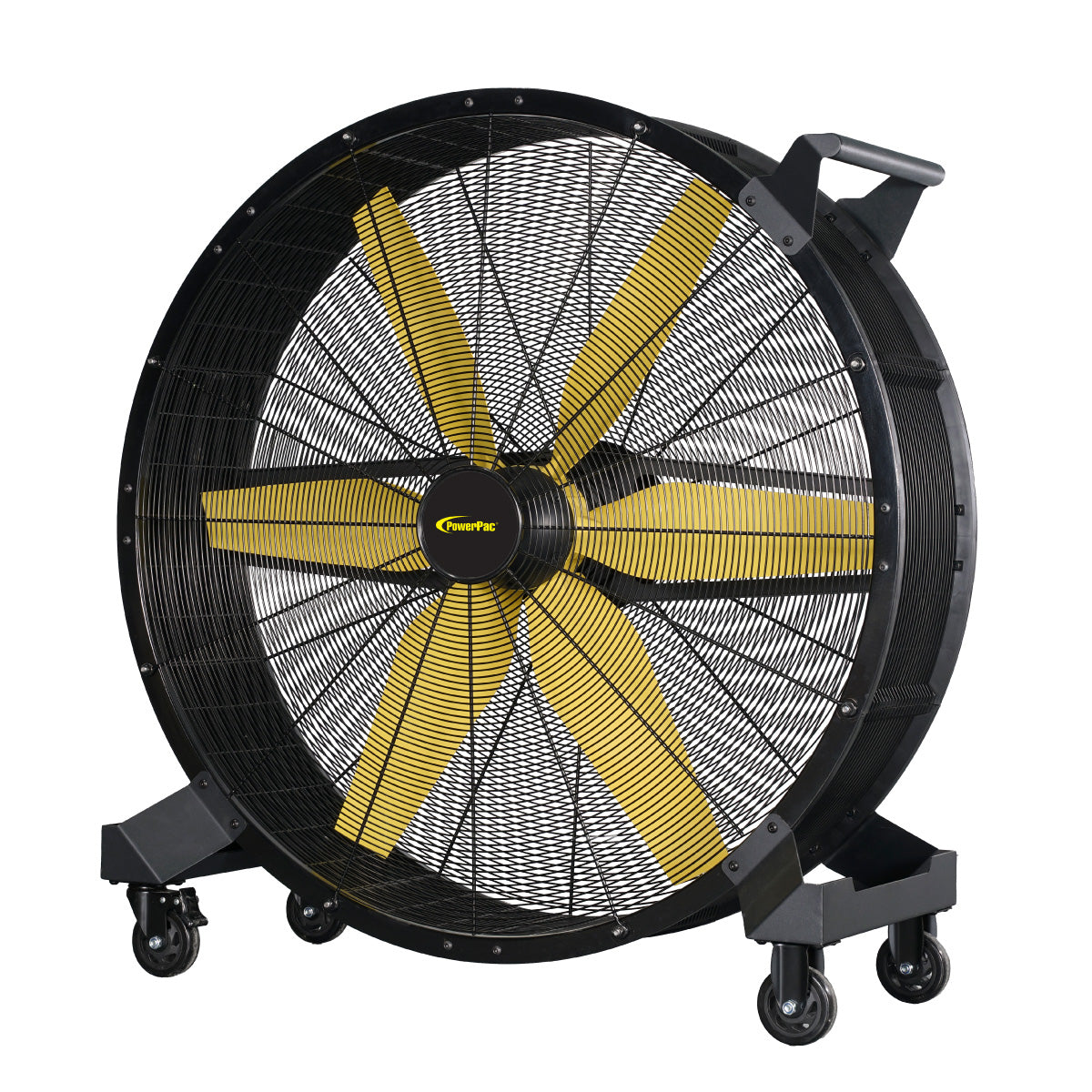 48” Big Industrial Drum Fan – 7 Speed, 6 Blades, Portable with Wheels, Air Circulator, High Power, PPP4822