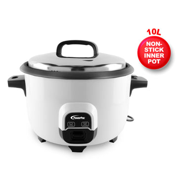 10L Rice Cooker, Commercial Rice Cooker, Big Rice Cooker with Non Stick Inner Pot (PPRC100)
