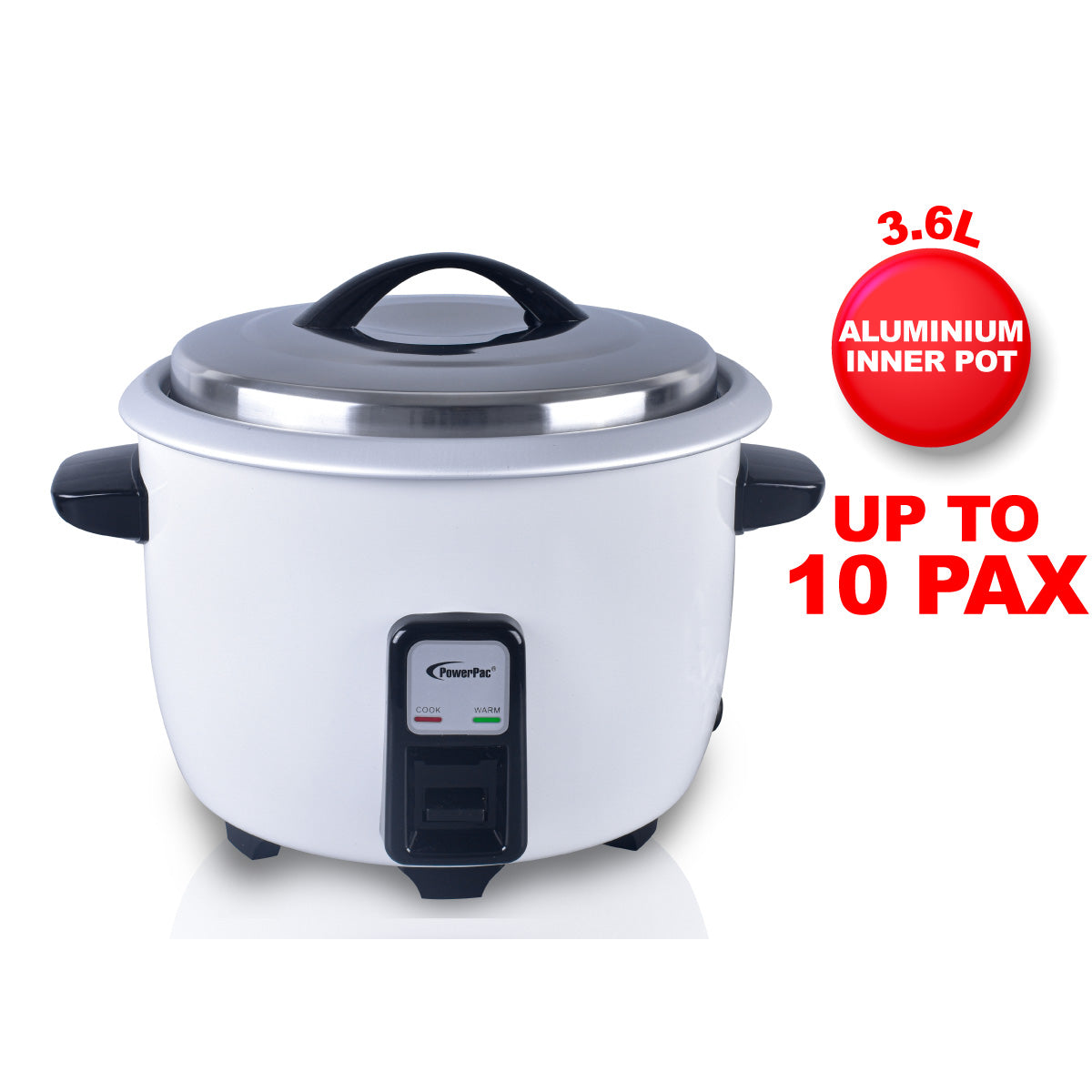 3.6L Rice Cooker with Aluminium Inner Pot (PPRC16A)