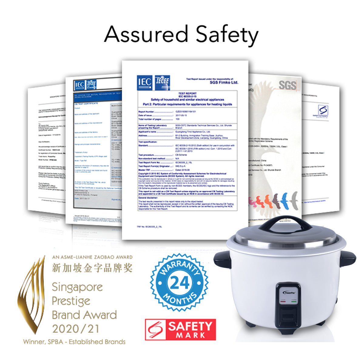3.6L Rice Cooker with Aluminium Inner Pot (PPRC16A)