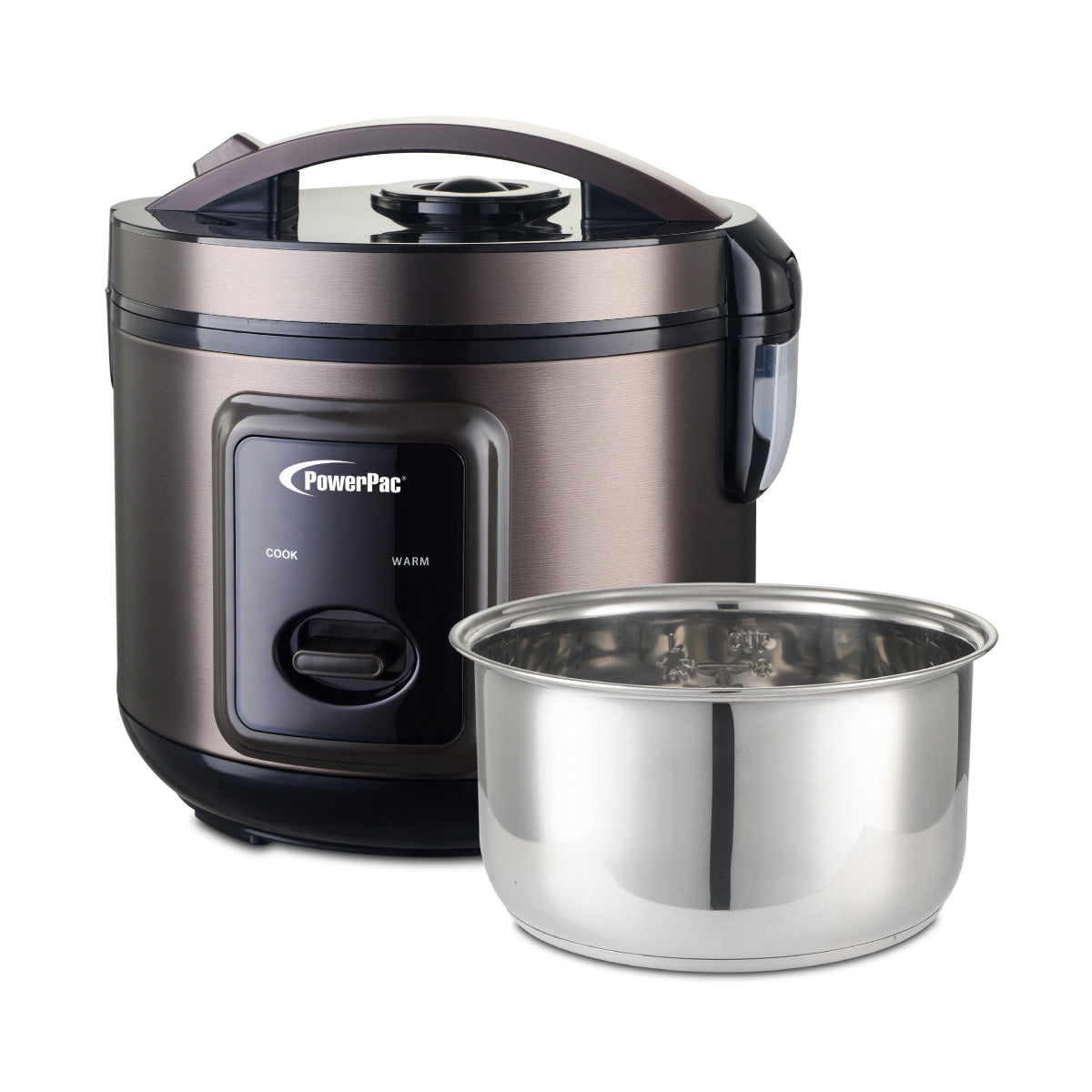 Rice Cooker with Stainless Steel Inner Pot (PPRC612) – PowerPacSG