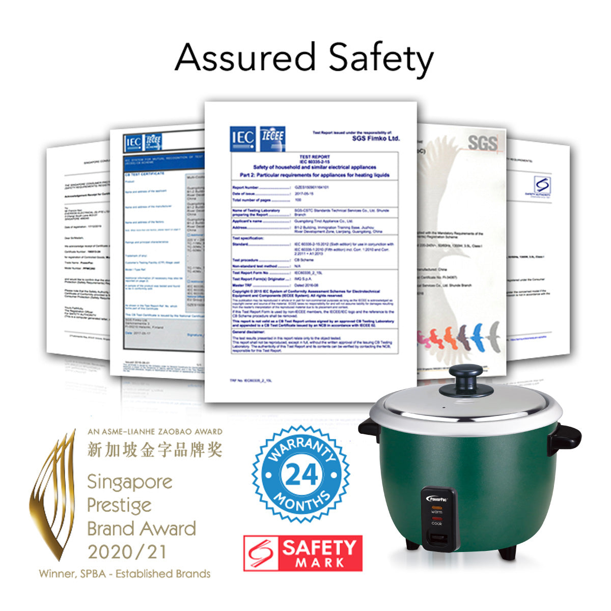 2.2L Rice Cooker with Aluminium inner pot (PPRC7119)