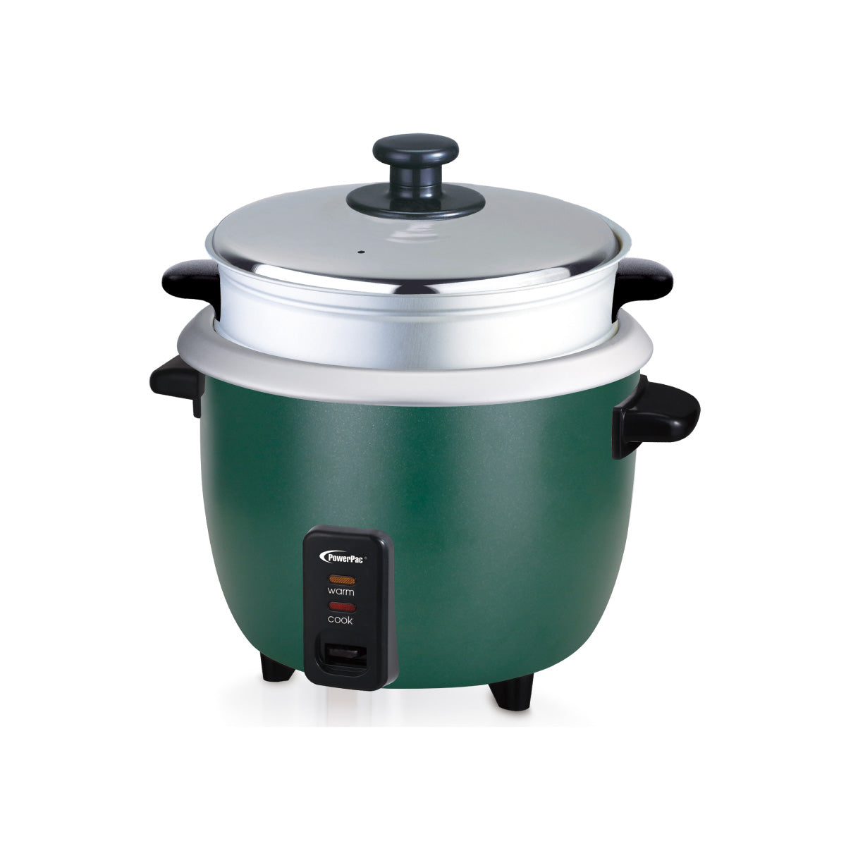 1.8L Rice Cooker with Aluminium Inner Pot and Steamer (PPRC8) Green