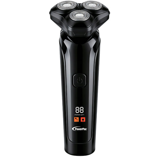 PowerPac Electric Shaver for Man, Rechargeable Shaver for Man, Digital Display (PPS1155)