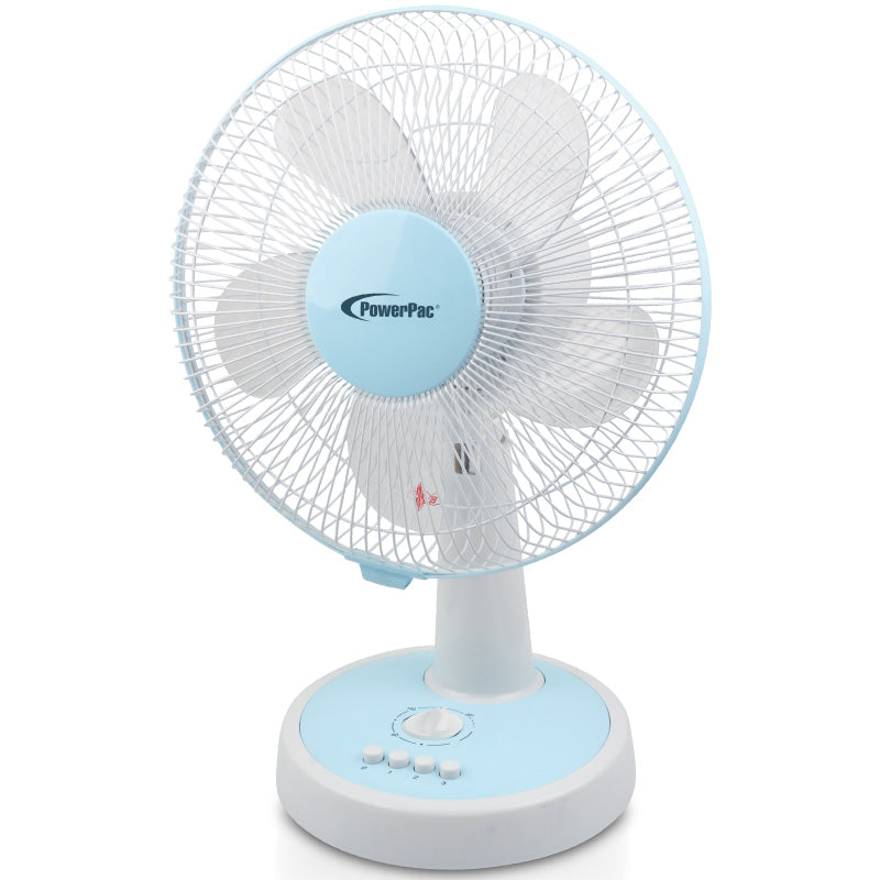 12" Desk Fan – Powerful 5-Blade Design, High-Velocity Airflow, PPTF303