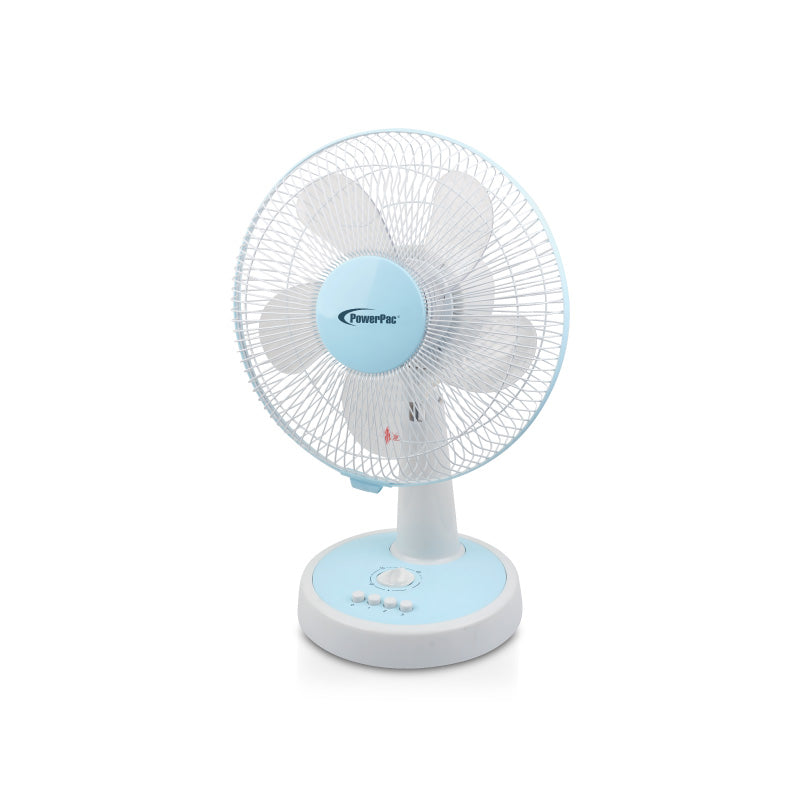 12" Desk Fan – Powerful 5-Blade Design, High-Velocity Airflow, PPTF303