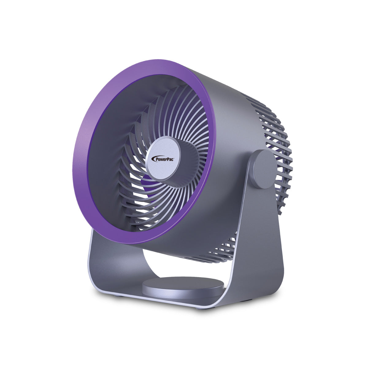 6" Table/Wall Fan – USB, Air Circulator, High Velocity, Adjustable Tilt, Portable, Sturdy, 3-Speed, grey, PPUF224