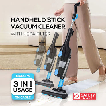 Handheld vacuum cleaner, Stick Vacuum Cleaner, Bagless Vacuum Cleaner with HEPA filter 600 Watts (PPV600A)