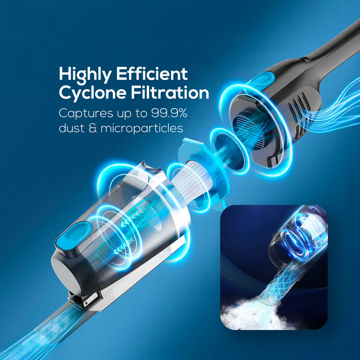 Handheld vacuum cleaner, Stick Vacuum Cleaner, Bagless Vacuum Cleaner with HEPA filter 600 Watts (PPV600A)