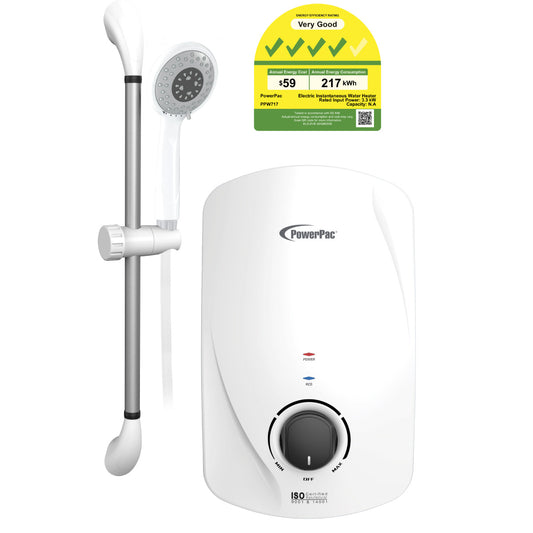 Instant Water Heater with Shower Set, Shower Heater 2.5L/Min, 3300W (PPW717)