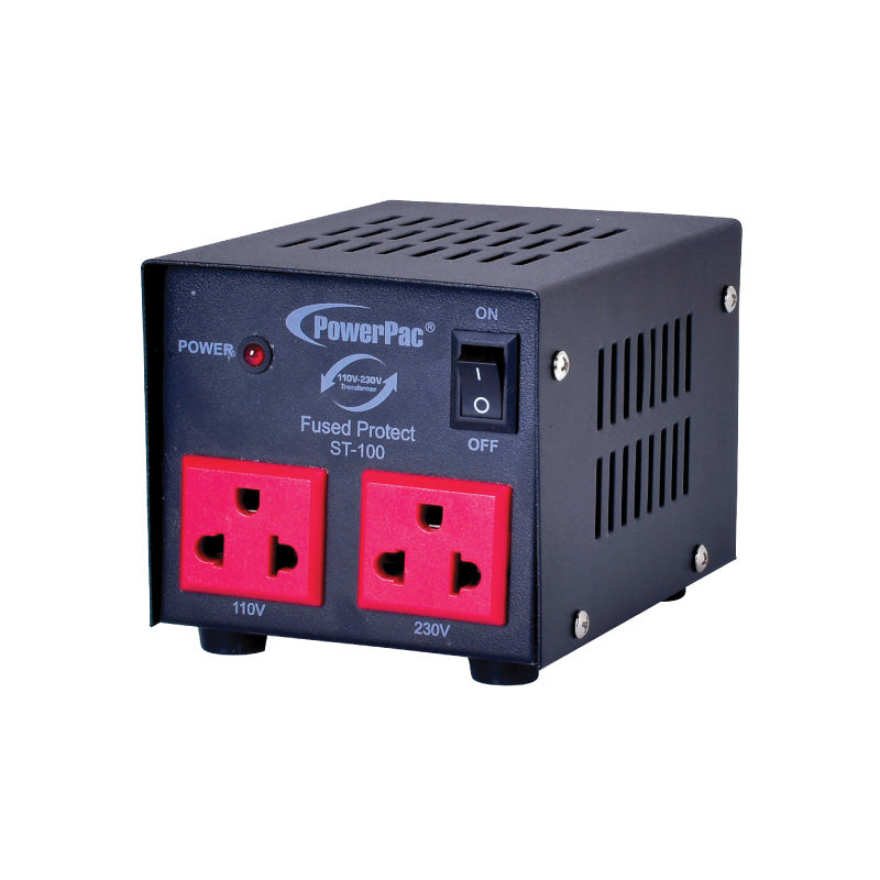 100W Heavy Duty Step Up & Down Voltage Converter Transformer 110V / 220V Voltage Regulator (ST100)