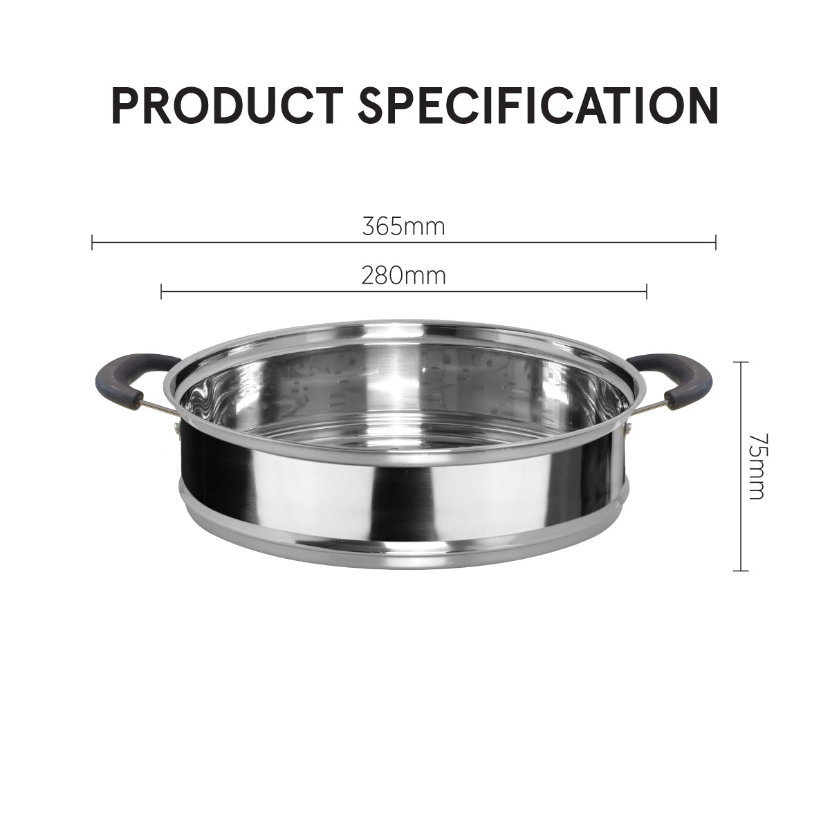 Stainless Steel Steamer Pot 28CM (STEAMER)