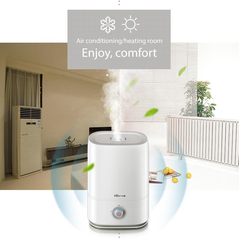 Bear 2 in 1 Humidifier & Water Air Purifier 5L Large Capacity Desktop Dual Purification Aroma Diffuser (JSQ-C50Q1) - PowerPacSG
