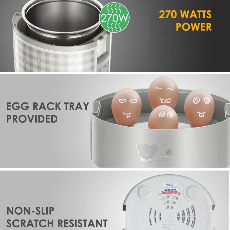 Bear Digital Lunch box 4-in-1 Heating 2.0L Electric Multi Pot (DFH-A20D1) - PowerPacSG