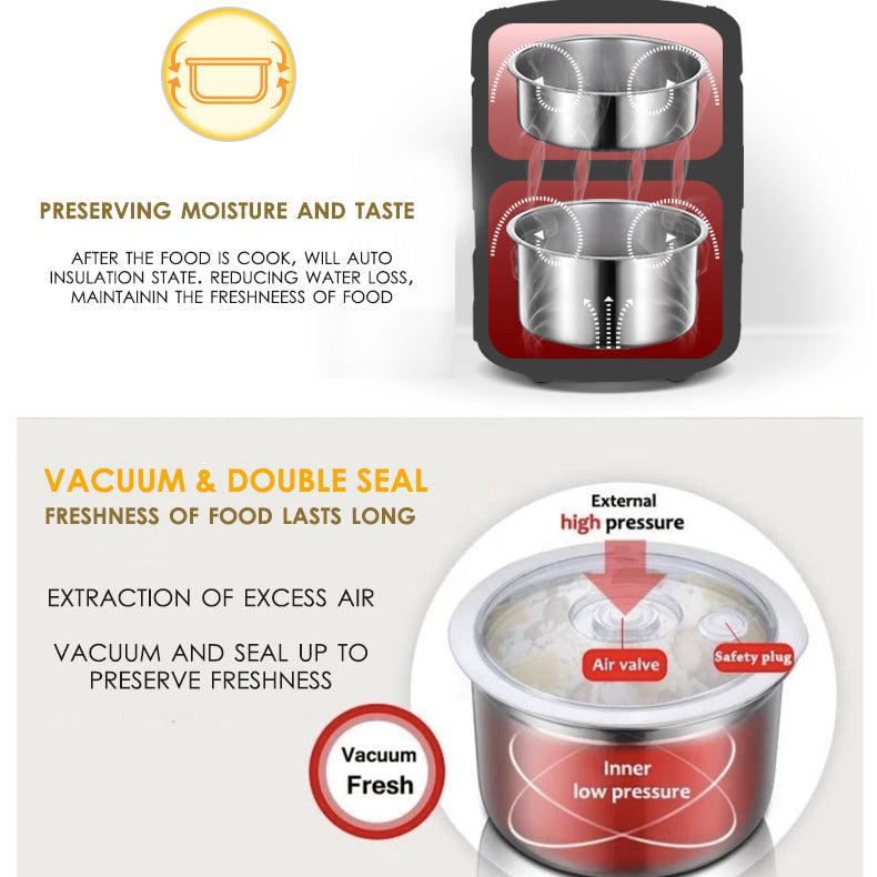 Bear Digital Lunch box 4-in-1 Heating 2.0L Electric Multi Pot (DFH-A20D1) - PowerPacSG