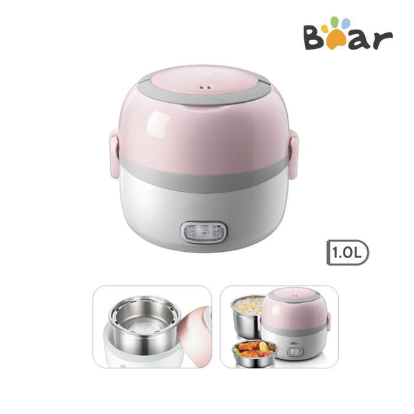 Bear Electric Lunch Box, Stainless Steel Rice Cooker (DFH-B13E5) -  PowerPacSG