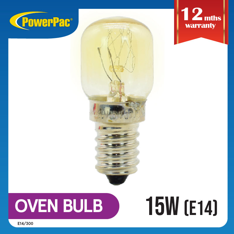 Oven bulb 300 degree E14, 15W, Salt lamp bulb (E14/300)