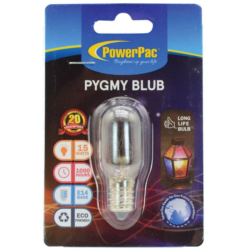 3 Pieces x 15W E14 pygmy bulb warm white (E1415C) - PowerPacSG