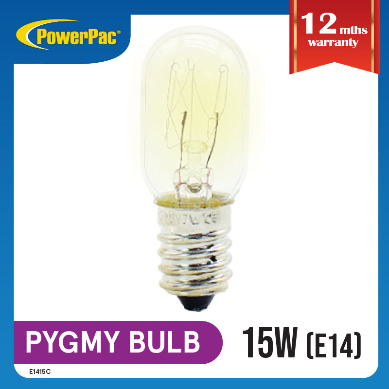 Pygmy bulb 15W E14 , Bulb Replacement for Fridge( E1415C)
