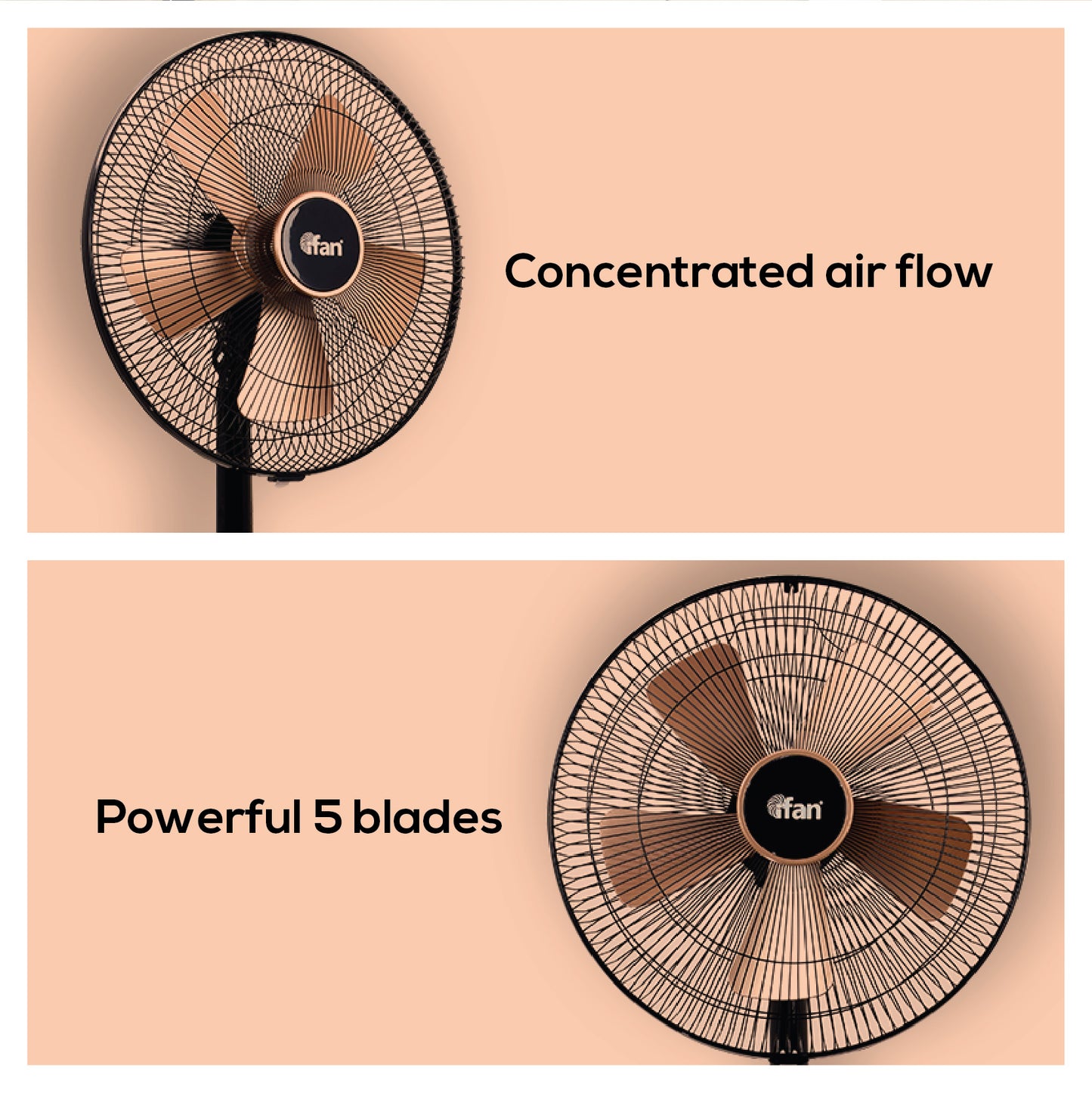 iFan Stand Fan 16" with Air Circulator (IF401) - PowerPacSG