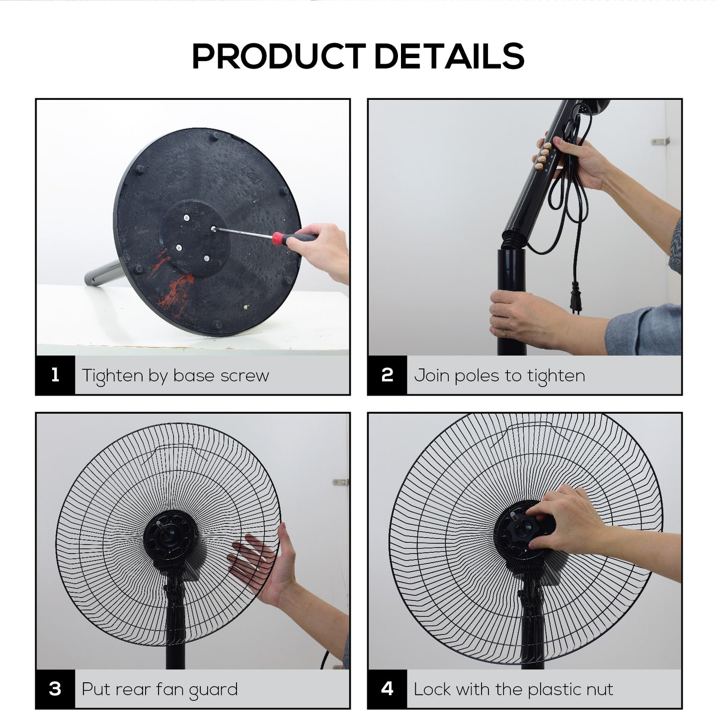 iFan Stand Fan 16" with Air Circulator (IF401) - PowerPacSG