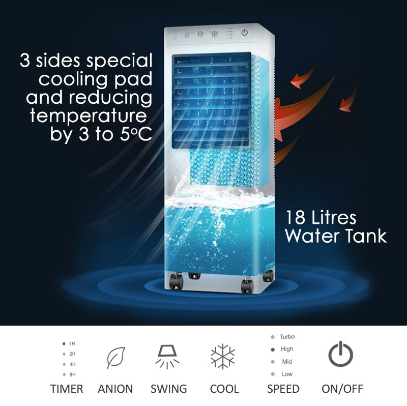 iFan Air Cooler Evaporative with 11 Litres Water Tank (IF7880) - PowerPacSG