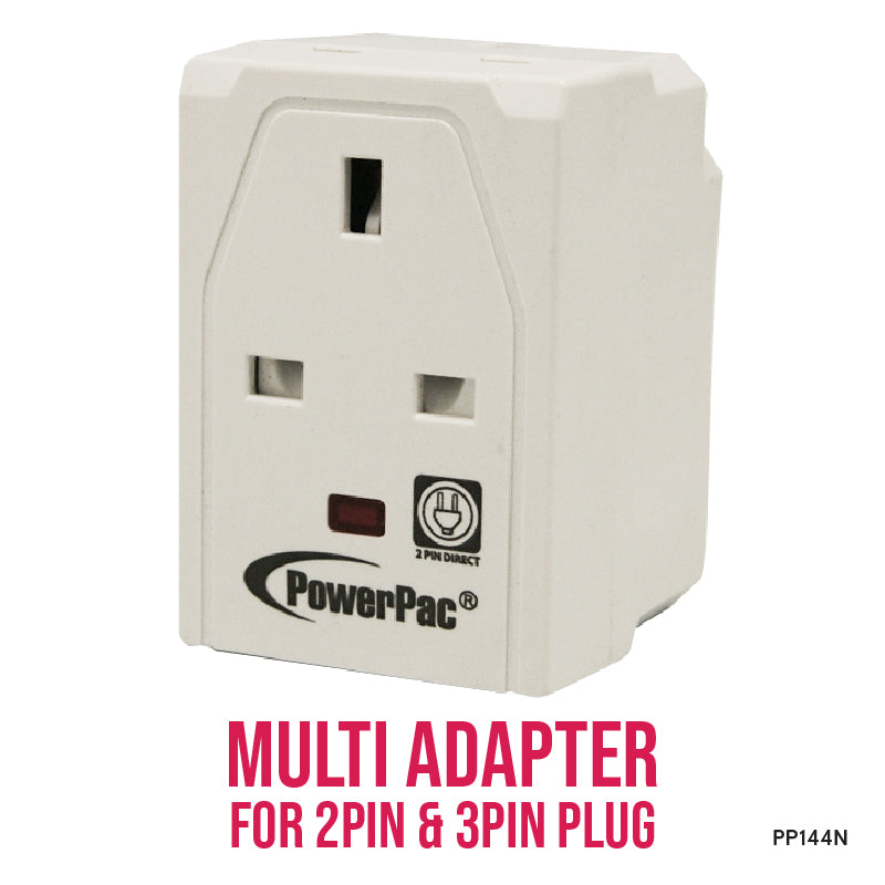 3-Way Adapter with 2-Pin Direct, 3 Pin Adapter (PP144N)