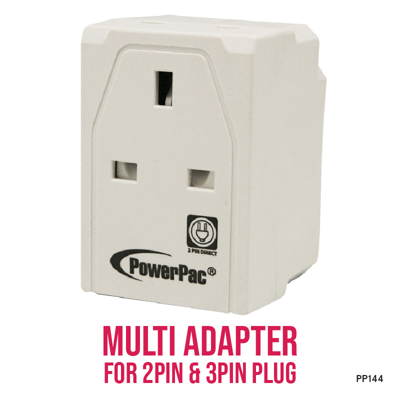 Adapter with 3-Pin Plug – 3-Way 3-Pin Sockets, PP144