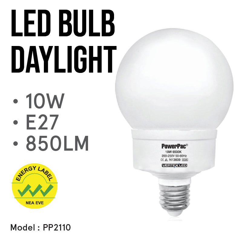 LED Bulb 10W E27 Daylight, LED Ceiling Light (PP2110)