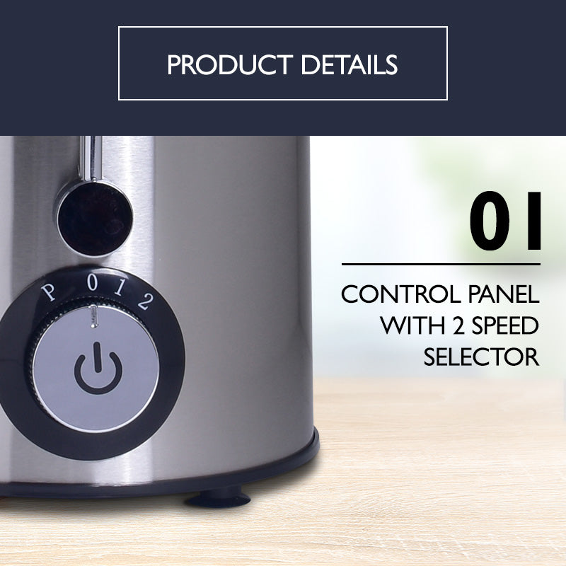 Juice Extractor with 2 Speed Selector and Stainless Steel Blades (PP3405) - PowerPacSG