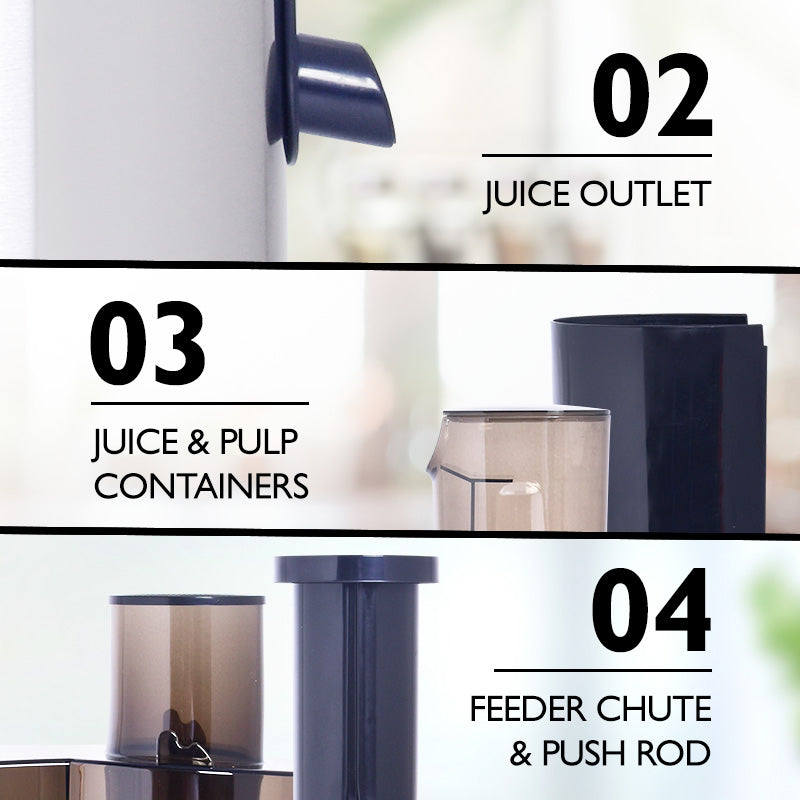 Juice Extractor with 2 Speed Selector and Stainless Steel Blades (PP3405) - PowerPacSG