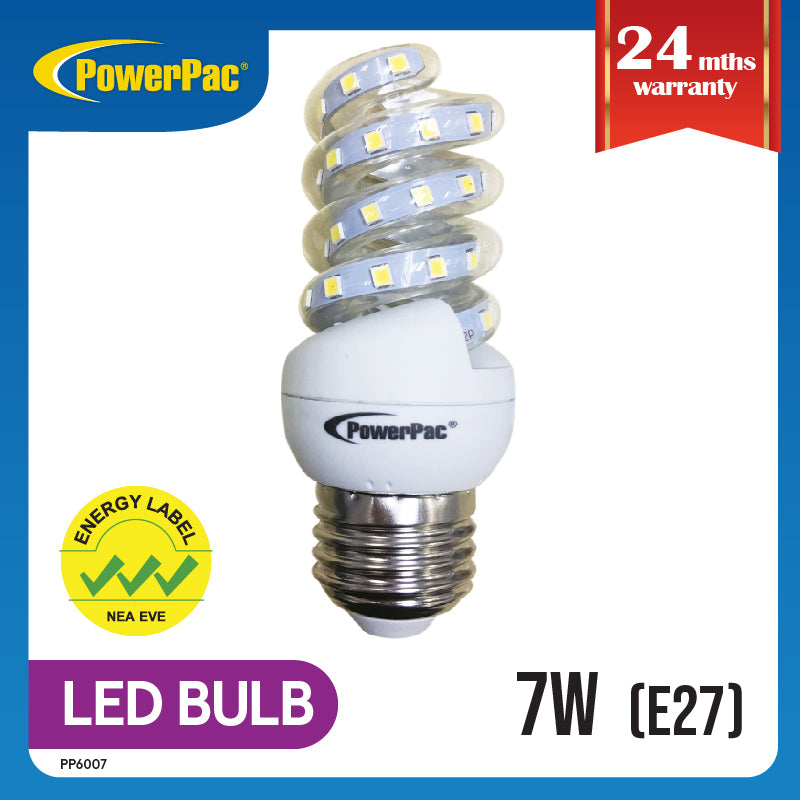 LED Bulb, LED Light 7W E27 Daylight (PP6007)