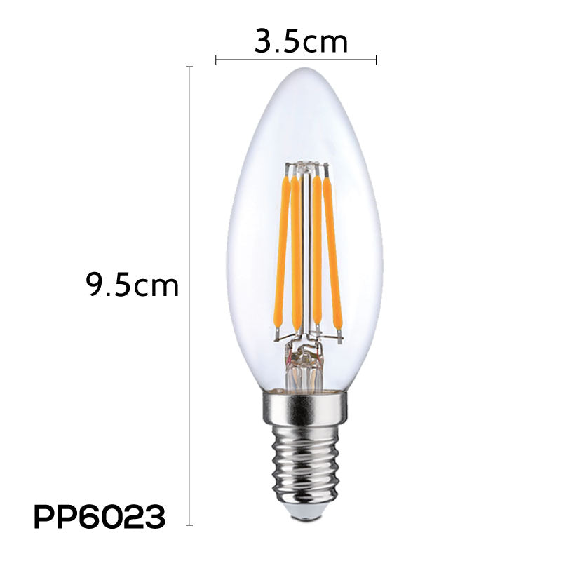 2 Pieces x PowerPac 4W E14 LED Bulb - Warm White (PP6023) - PowerPacSG