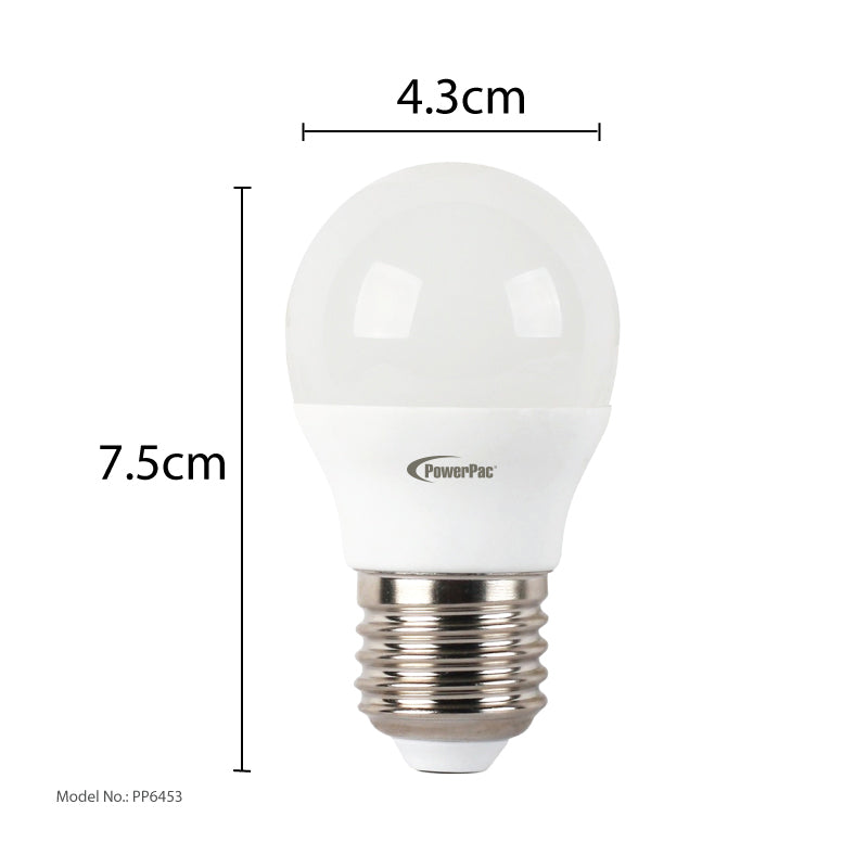 LED Bulb, Ping Pong Bulb 5W E27 400LM Daylight (PP6453)
