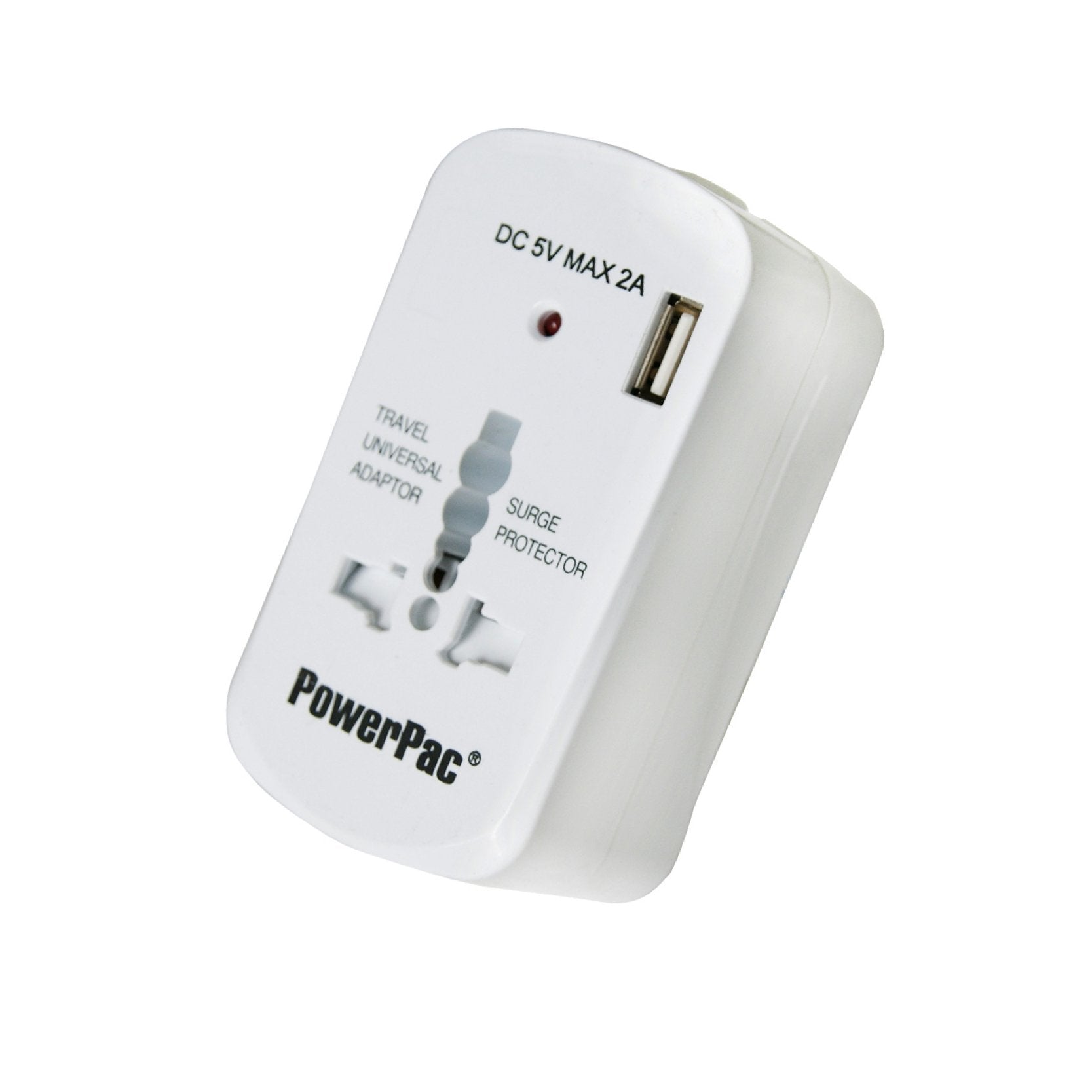 Multi Travel Adapter With USB Charger (PP7975) - PowerPacSG