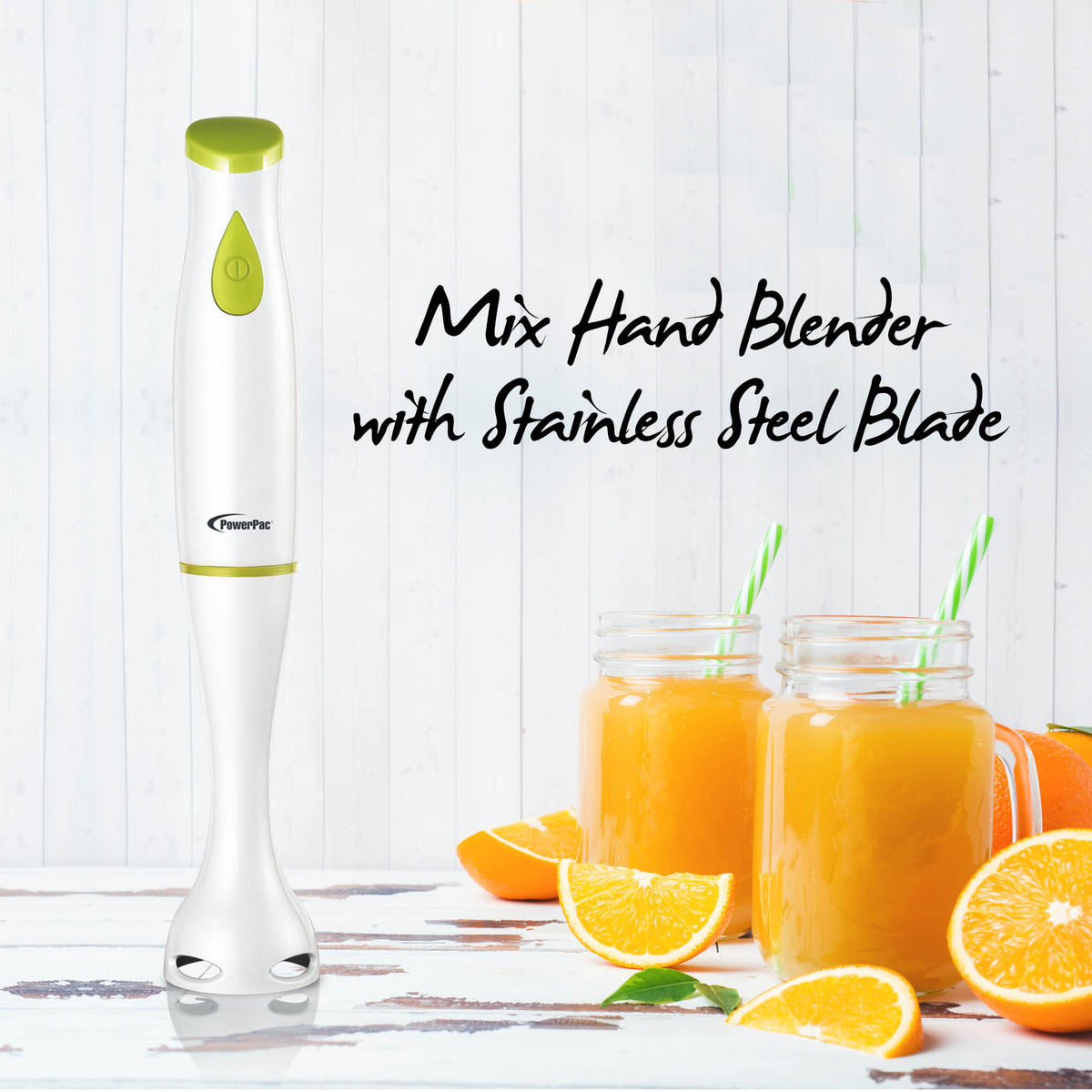 Mix Hand Blender with Stainless Steel Blade (PPBL181) - PowerPacSG