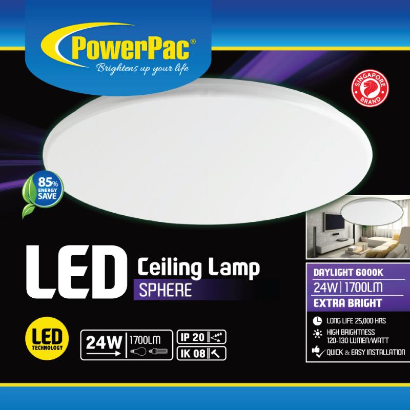 24W LED Ceiling Lamp SPHERE Daylight (PPC330) - PowerPacSG