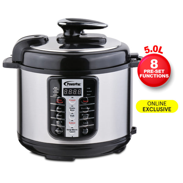 5 In 1 Pressure Cooker Como Pack 1X8