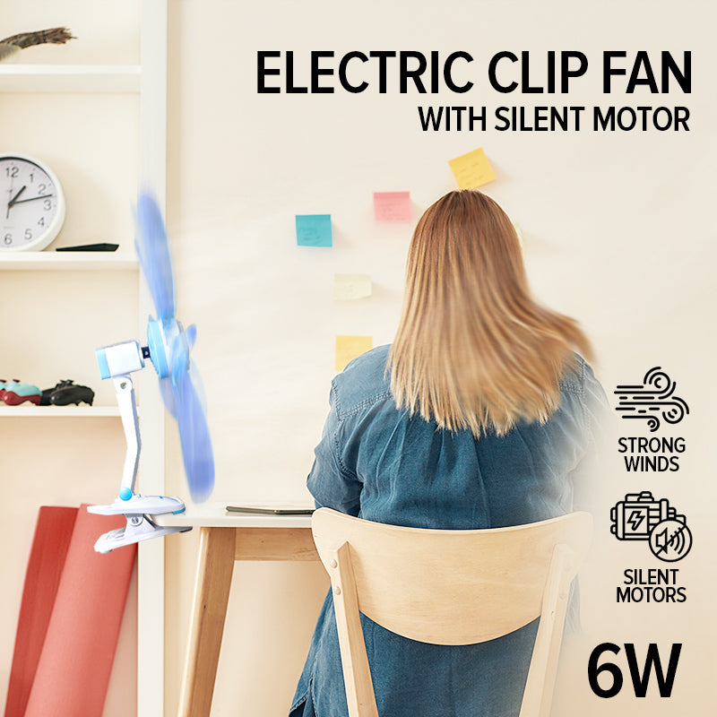 Electric Clip Fan with Silent motor (PPC603) - PowerPacSG