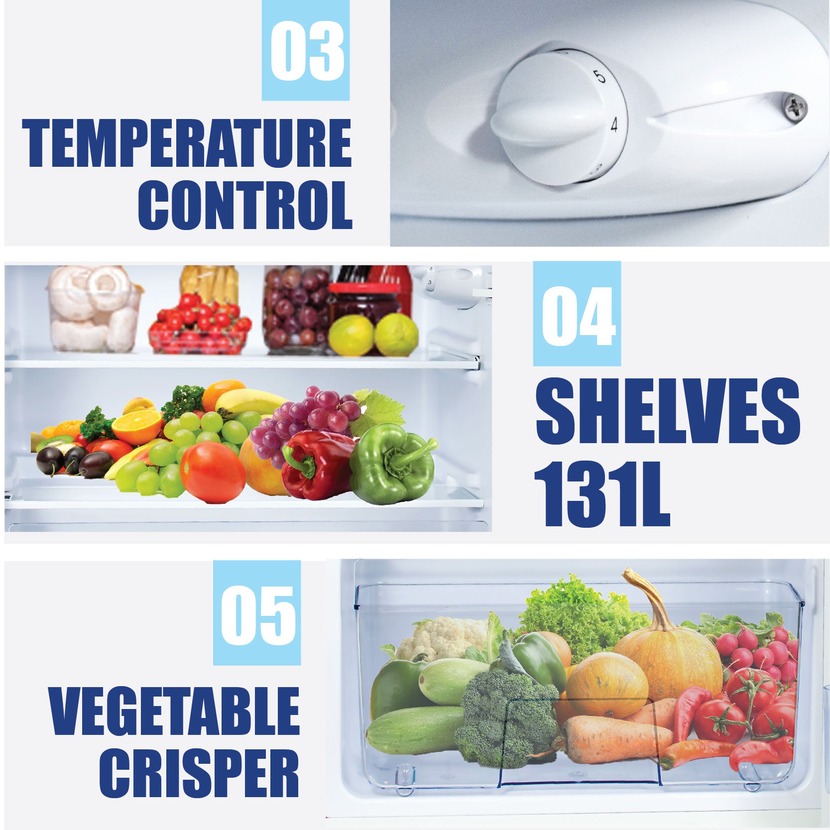170L 2 Door Mini Fridge with Freezer (PPF170) - PowerPacSG
