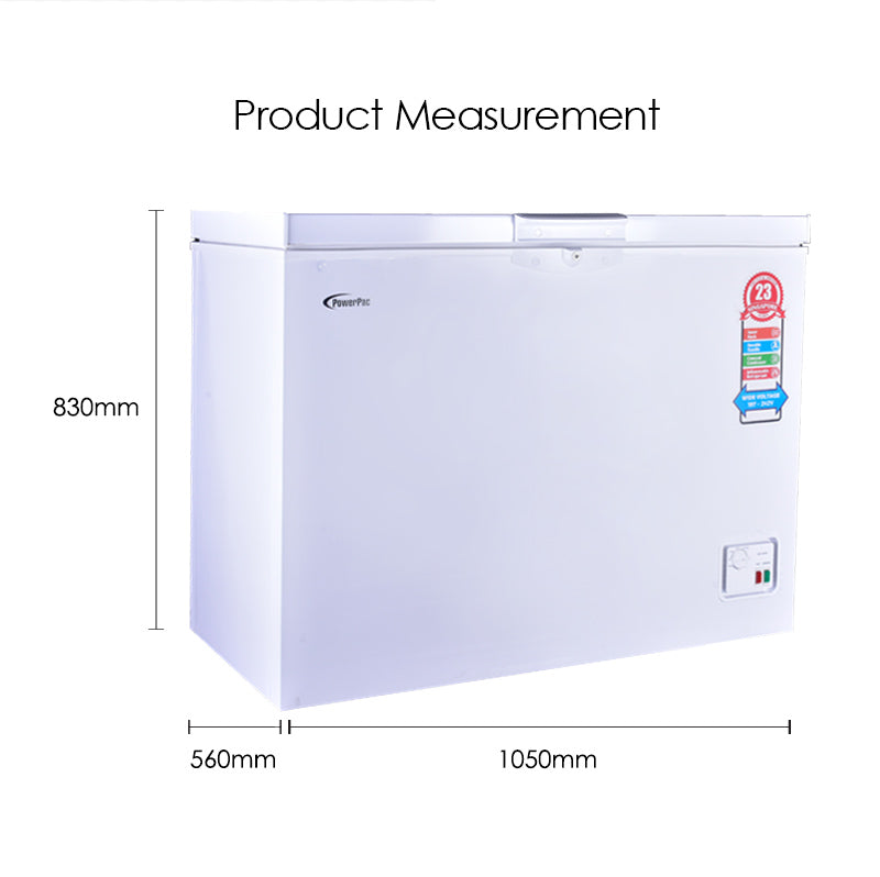 250L Chest Freezer CFC Free (PPFZ250)