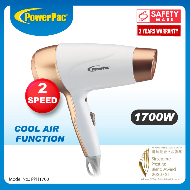 Hair Dryer with cool air， High Speed Hair Dryer1700W (PPH1700)