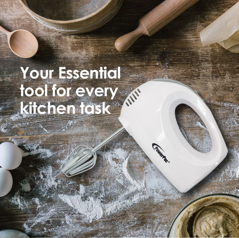 Hand Mixer With 5 Speeds & Eject Function (PPHM108) - PowerPacSG
