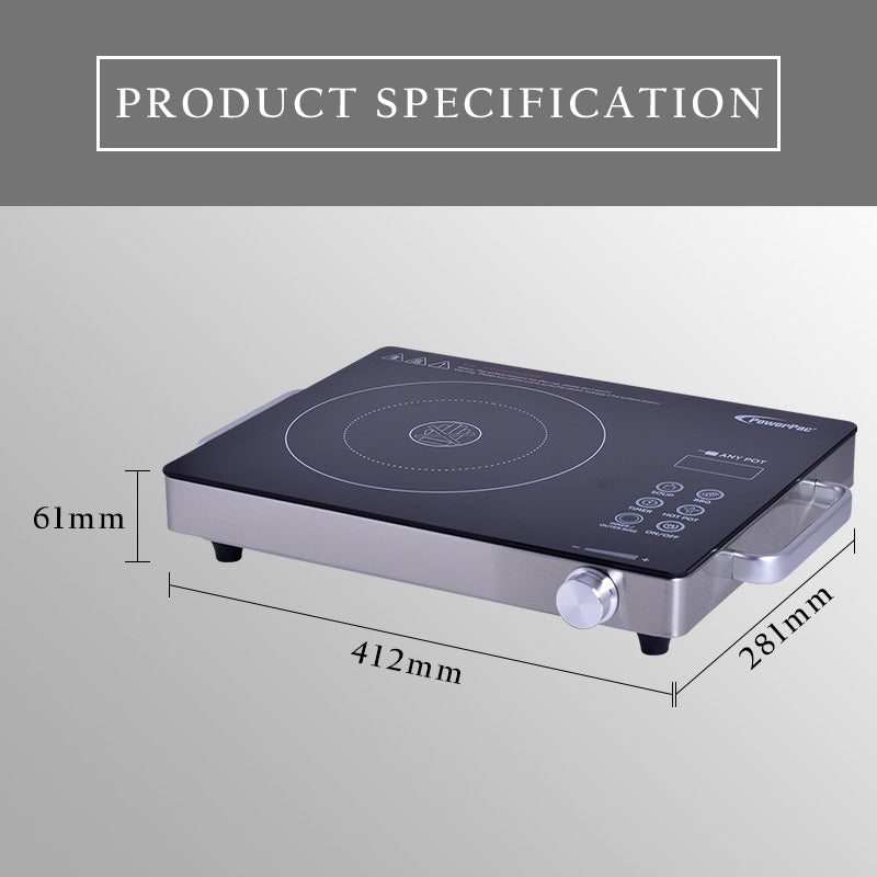 Ceramic Cooker Infrared Cooker , BBQ Plate Grill (Any Pot) 2000 Watts (PPIC831A+Plate)