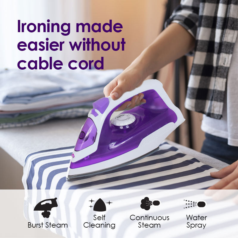Cordless Iron with Steam &amp; Spray (PPIN1014) - PowerPacSG