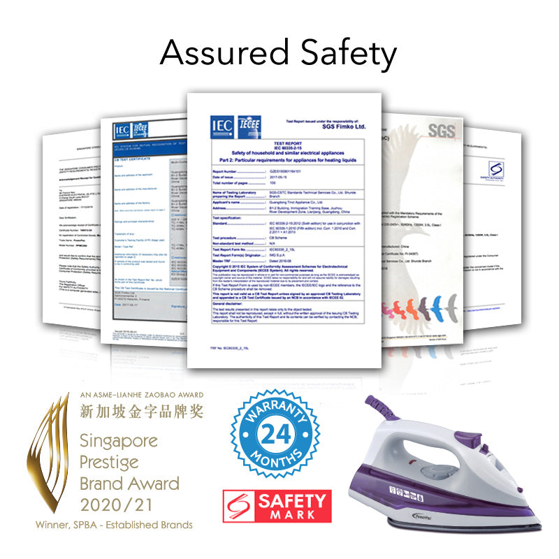 Steam Iron with Spray , Non Stick Iron (PPIN1107)